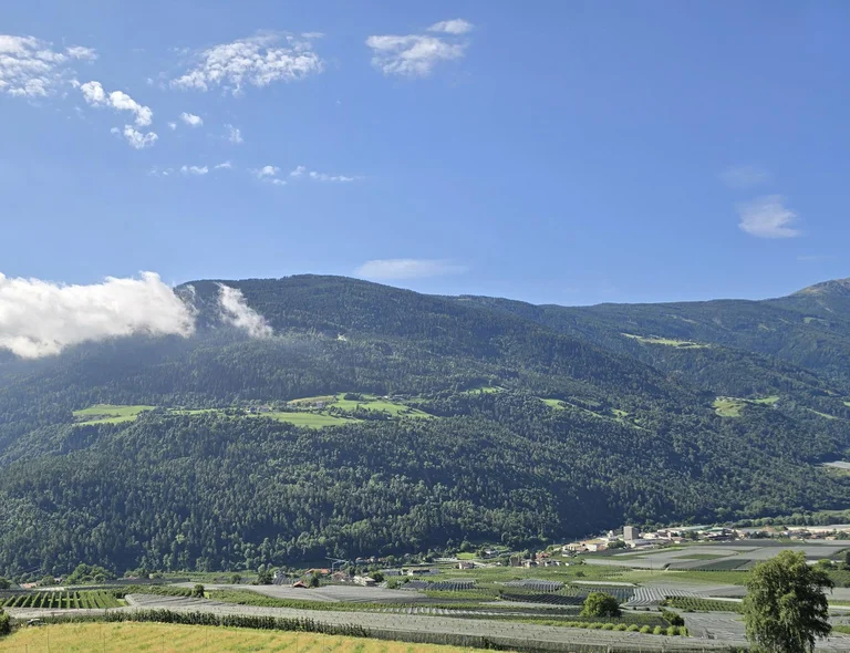 Aussicht zum Nörderberg (Foto), Burggrafenamt mit Meran und Vinschgau